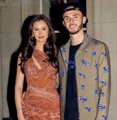 Kennedy Alexa with her boyfriend James Maddison.